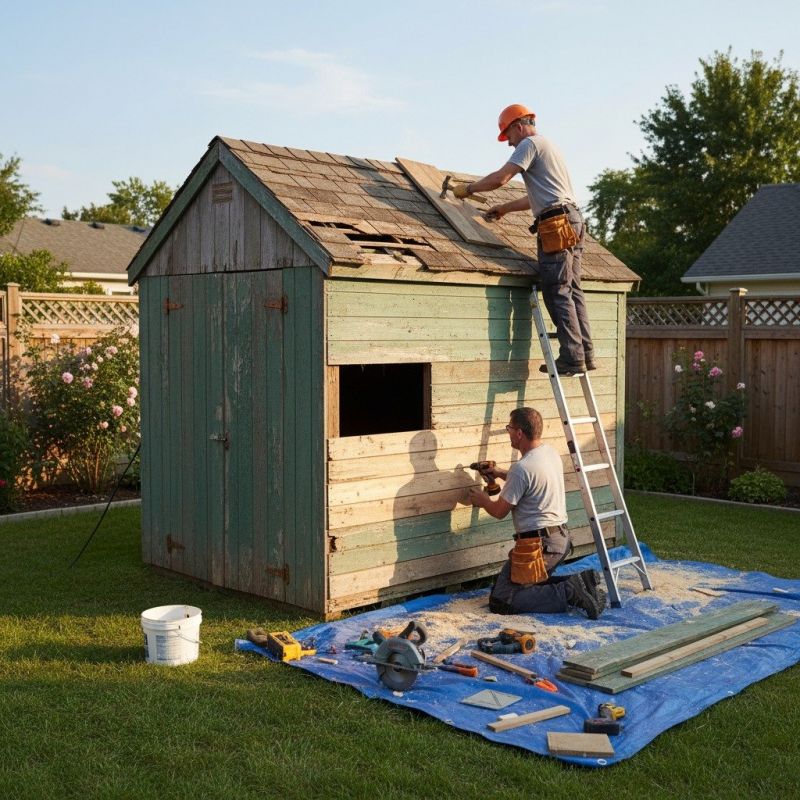 Hip Roof Shingle Repair
